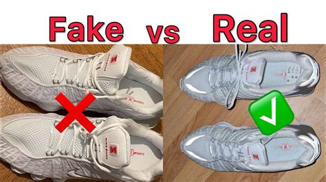 how to spot fake nike shox|how to check for genuine nikes.